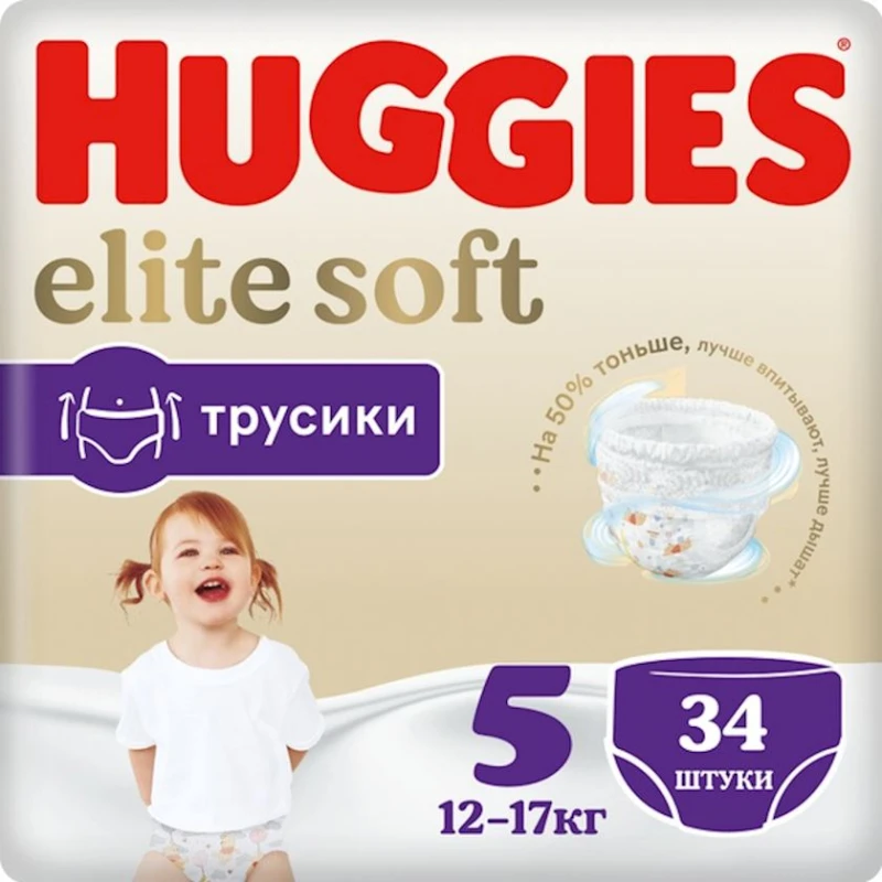 Uşaq bezləri Huggies Elite Soft 6 15-25 kq 32 əd