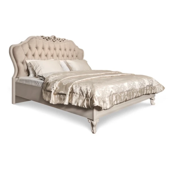 Двуспальная кровать Mokko, бежевая, 180x200x151 см Двуспальная кровать Mokko, бежевая, 180x200x151 см