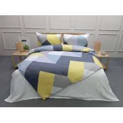 Комплект постельного белья Elegant SHA-00004633, пододеяльник 160x220 см, простыня 160x240 см, наволочкa 50x70 см, односпальный, разноцветный