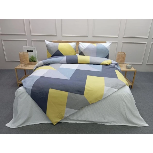 Комплект постельного белья Elegant SHA-00004633, пододеяльник 160x220 см, простыня 160x240 см, наволочкa 50x70 см, односпальный, разноцветный