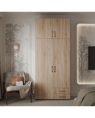 Şkaf Art Mebel Art-60-32, bej, laminat, 210х60х50 sm