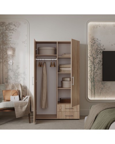 Şkaf Art Mebel Art-60-32, bej, laminat, 210х60х50 sm