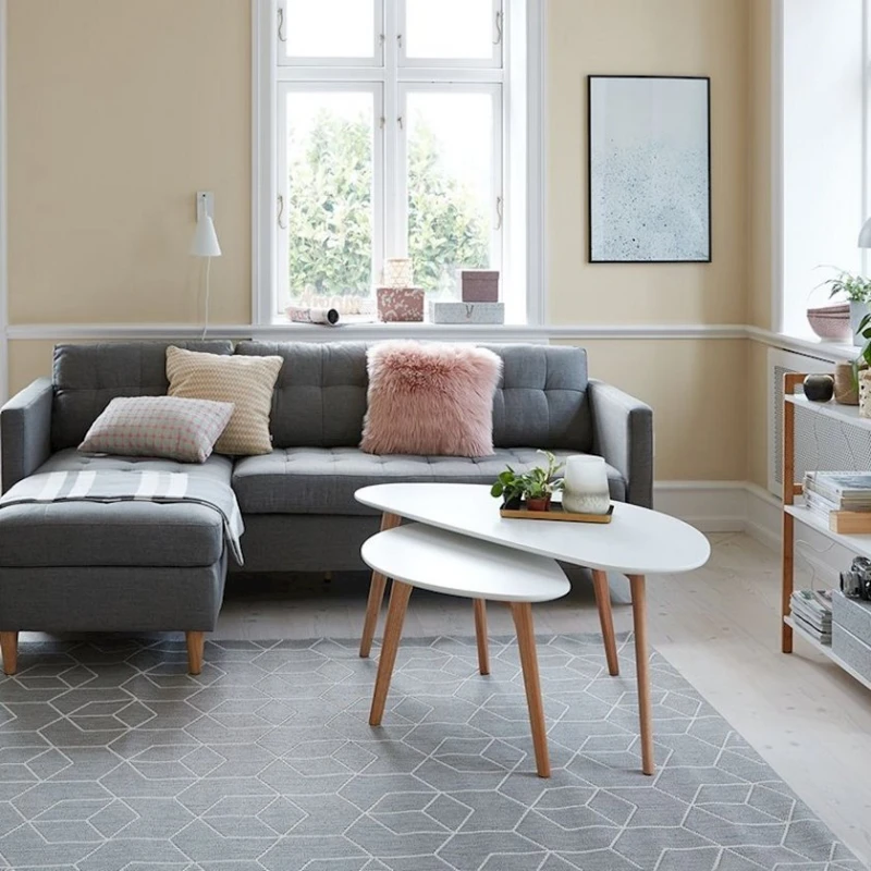 Журнальный стол JYSK Lejre, 48x85x40 см, МДФ/массив дуба, белый/коричневый Журнальный стол JYSK Lejre, 48x85x40 см, МДФ/массив дуба, белый/коричневый