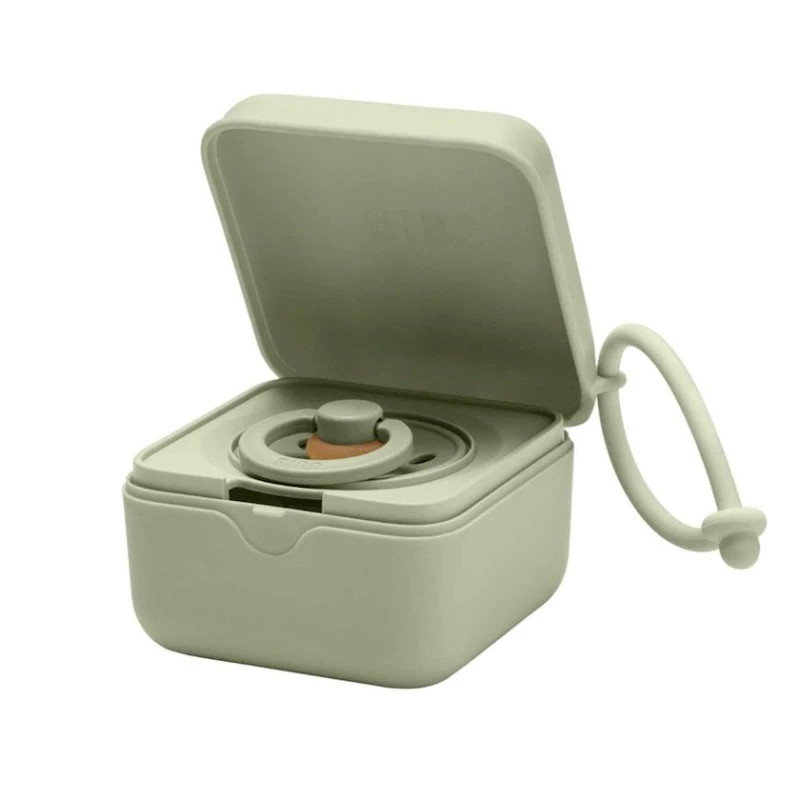 Футляр для пустышек BIBS Sage, полипропилен/силикон Футляр для пустышек BIBS Sage, полипропилен/силикон