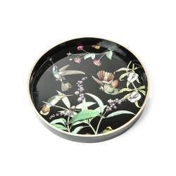 Поднос Hom-me, 35 см, дерево, зеленый/черный Поднос Hom-me, 35 см, дерево, зеленый/черный