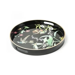 Поднос Hom-me, 35 см, дерево, зеленый/черный Поднос Hom-me, 35 см, дерево, зеленый/черный