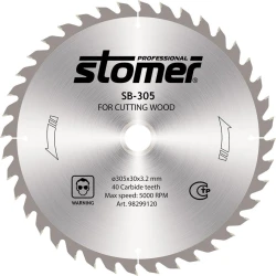Пильный диск Stomer SB-305, 305x30x3.2 40T Пильный диск Stomer SB-305, 305x30x3.2 40T