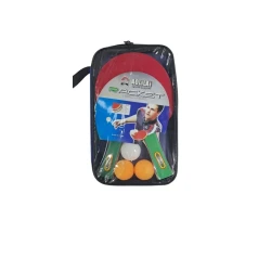 Набор для настольного тенниса, 2 ракетки, чехол и 3 мяча - WS0837 Набор для настольного тенниса, 2 ракетки, чехол и 3 мяча - WS0837