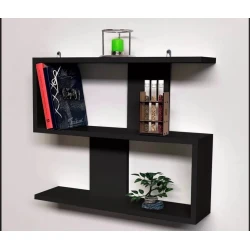 Настенная полка Art Mebel 115, ламинат, 59х49х20 см, antrasit