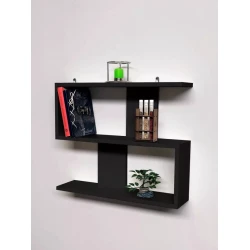 Настенная полка Art Mebel 115, ламинат, 59х49х20 см, antrasit