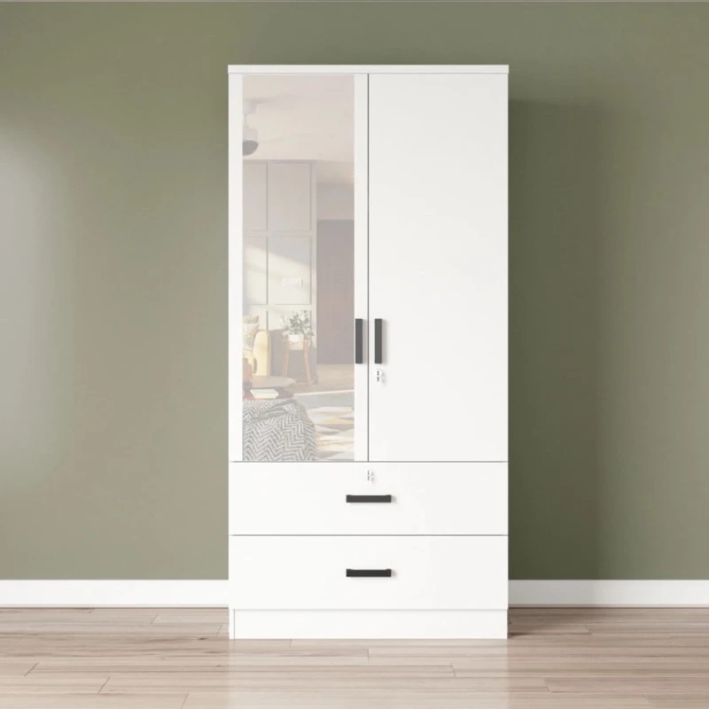 Шкаф Art Mebel Art-100-11, белый, ЛДСП, 50х100х210 см