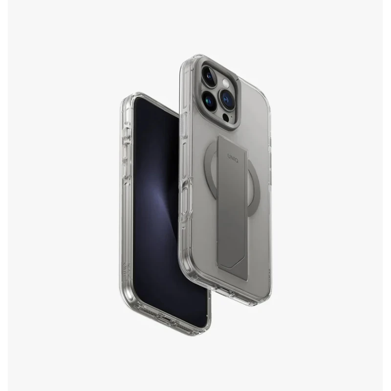 Çexol Uniq Heldro Max FlexGrip Apple iPhone 16 Pro üçün Grey