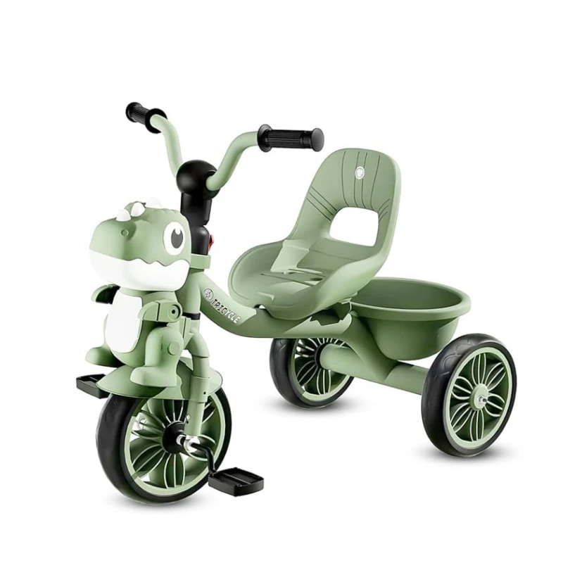 Uşaqlar üçün üç təkərli velosiped, işıqlı və musiqili Dino 0002, 3-6 yaş