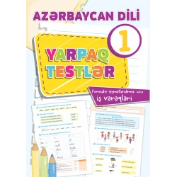 Книга Altun Kitab Azərbaycan dili Yarpaq testləri 1-ci sinif, автор Dilrüba Cəfərova/Solmaz Abdullayeva, 7 лет, 72 стр