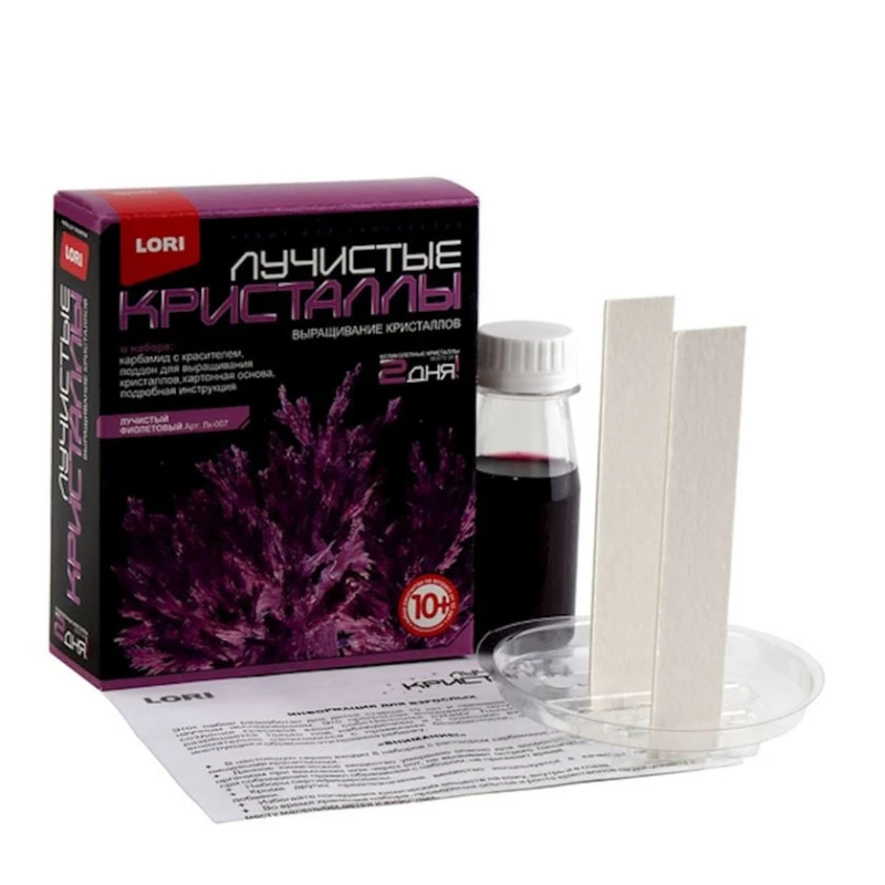 Выращивание кристаллов Lori Лучистый фиолетовый кристалл Лк-007, 10+ лет