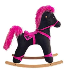Лошадка-качалка, розовая/черная Лошадка-качалка, розовая/черная