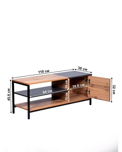 TV üçün tumba 3563_LETNEWKombVotAnd, LDSP, rəngbərəng, 45.6x38x110 sm