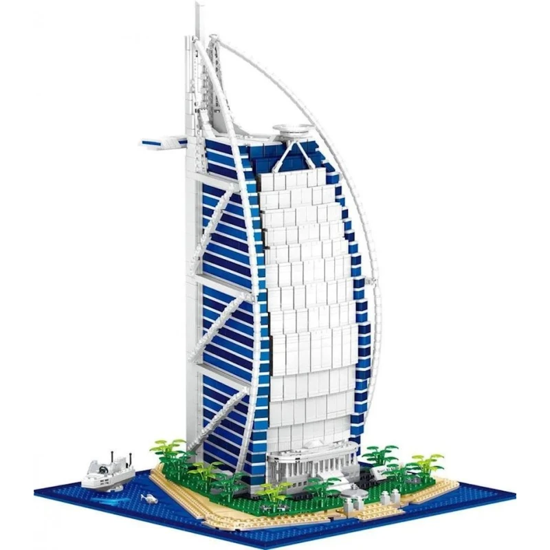 Конструктор Famous Building Blocks Series Burj Al Arab Tp_2007054000008, 2798 элементов