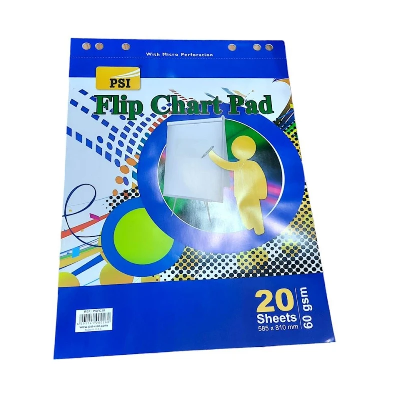 Бумага для флипчарта Psi Pad 60 gsm, 585x810 мм, 20 листов