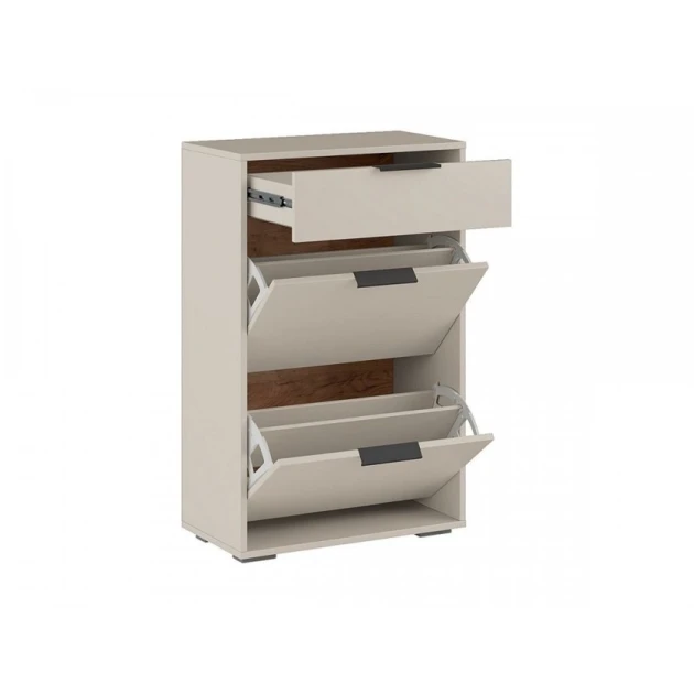 Тумба для обуви Art Mebel, ЛДСП, кремовая, 30х50х130 см