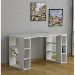 Yazı masası Bello, ağ, 60x140x75sm