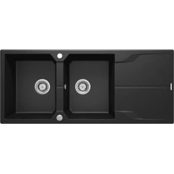 Mətbəx çanağı Deante Andante ZQN_G213, qranit, qara, 116x50x22.4 sm