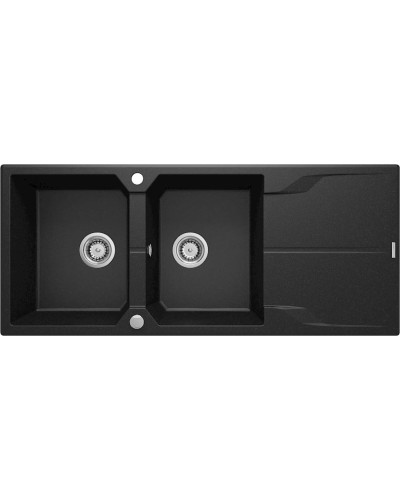 Mətbəx çanağı Deante Andante ZQN_G213, qranit, qara, 116x50x22.4 sm