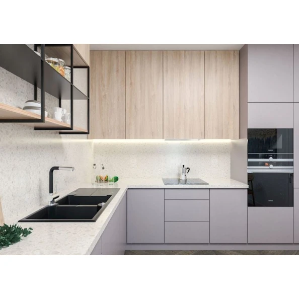 Mətbəx çanağı Deante Andante ZQN_G213, qranit, qara, 116x50x22.4 sm