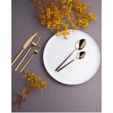 Süfrə ləvazimatları dəsti Serwant Flora, qızılı, 12 nəfərlik, 60 parça, polad - 205.02.1015290