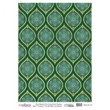Dekupaj üçün düyü kağızı Cadence Metal Leaf Rice Paper Background Gold 022