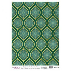 Dekupaj üçün düyü kağızı Cadence Metal Leaf Rice Paper Background Gold 022