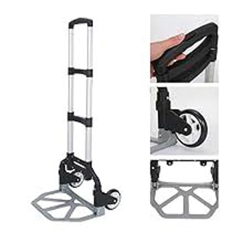 Складная тележка, алюминий, черный Складная тележка, алюминий, черный