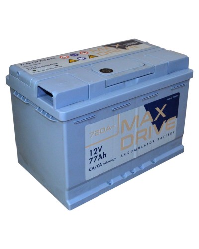 Avtomobil akkumulyatoru Max Drive 12V 77Аh 720А(EN) R+