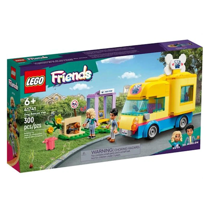 Конструктор LEGO Friends Фургон для спасения собак 41741, 6+ лет, 300 элементов