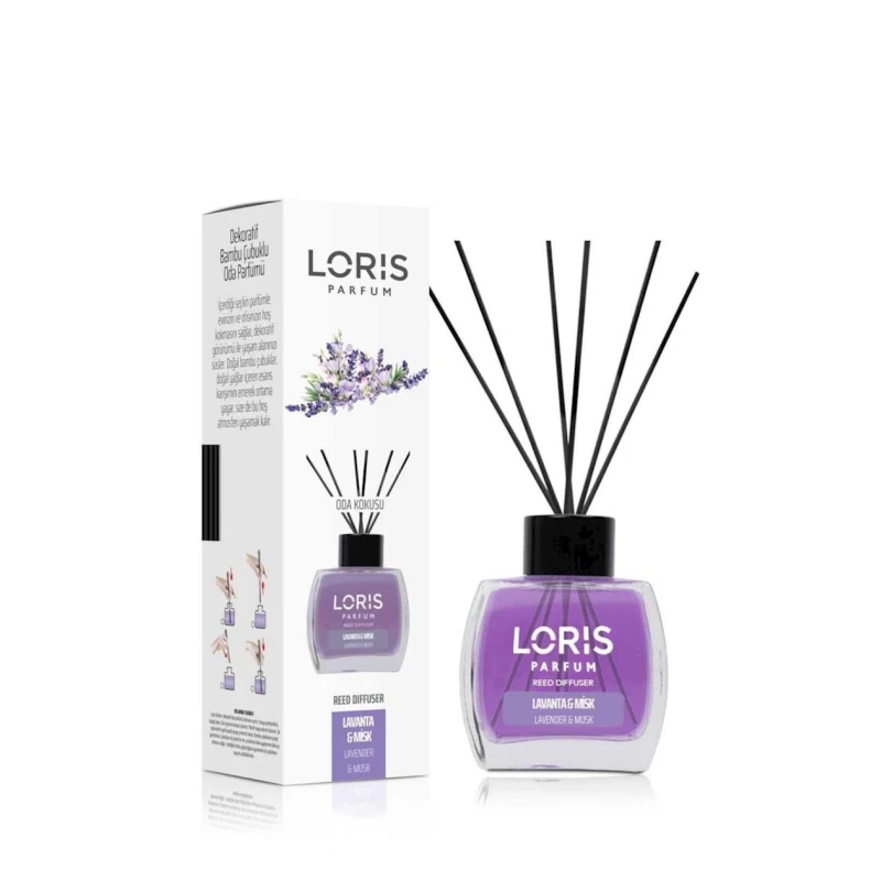 Ароматический диффузор Loris Parfum Lavender & Musk, 120 мл Ароматический диффузор Loris Parfum Lavender & Musk, 120 мл