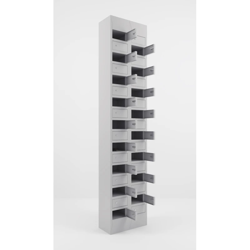 Mobil telefonların saxlanılması üçün dolab Praktik Sotovik SOT-184020,boz,400x1850x200 mm Mobil telefonların saxlanılması üçün dolab Praktik Sotovik SOT-184020,boz,400x1850x200 mm