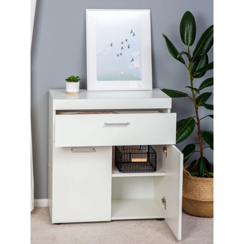 Тумба Letta, ЛДСП, белая 74x34x71 см Тумба Letta, ЛДСП, белая 74x34x71 см