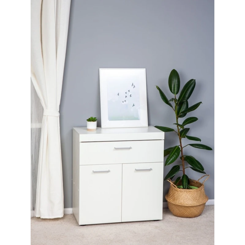 Тумба Letta, ЛДСП, белая 74x34x71 см Тумба Letta, ЛДСП, белая 74x34x71 см