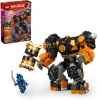 Конструктор LEGO Ninjago Cole's Elemental Earth Mech 71806, 7+ лет, 235 элементов