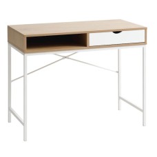 Yazı masası JYSK Trappedal 48x95x76 sm, bej/ağ