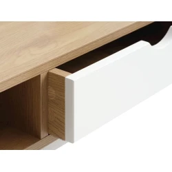 Письменный стол JYSK Trappedal 48x95x76 см, бежевый/белый Письменный стол JYSK Trappedal 48x95x76 см, бежевый/белый