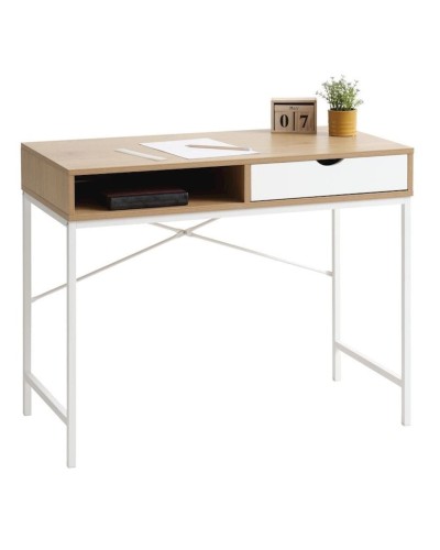 Yazı masası JYSK Trappedal 48x95x76 sm, bej/ağ
