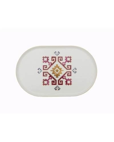 Süfrə qab-qacaq dəsti Porland Arabesque 04ALM006592, 27 parça, farfor, 6 nəfərlik, rəngbərəng