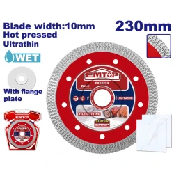 Almaz kəsmə diski Emtop EDDCH82301, 230x10x22.2 mm