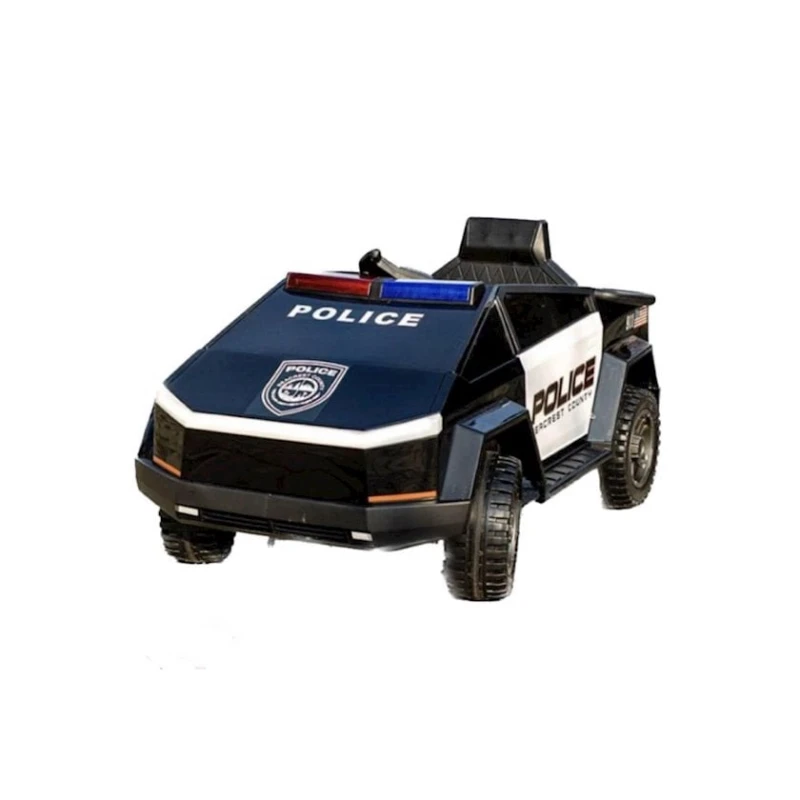 Детский электромобиль Полицейская машина BRD2102, 2 мотора, синий/черный