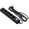 Удлинитель 2Е 5XSchuko, 1.5 м, 5-розеточный, Black (2E-U05ES15M5BK) Удлинитель 2Е 5XSchuko, 1.5 м, 5-розеточный, Black (2E-U05ES15M5BK)