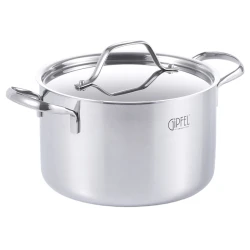 Кастрюля Gipfel Galaxy, 20 см, 3.8 л, нержавеющая сталь, серебристая