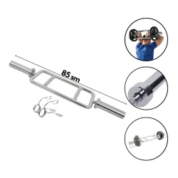 Гриф WS0104, хром, серебристый, 90х5 см