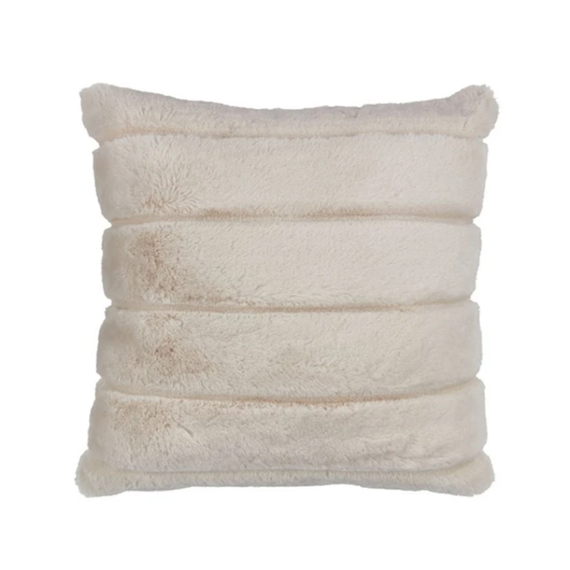 Декоративная подушка JYSK Stavklokke 45x45 см, искусственный мех/велюр, полиэстер, бежевый Декоративная подушка JYSK Stavklokke 45x45 см, искусственный мех/велюр, полиэстер, бежевый