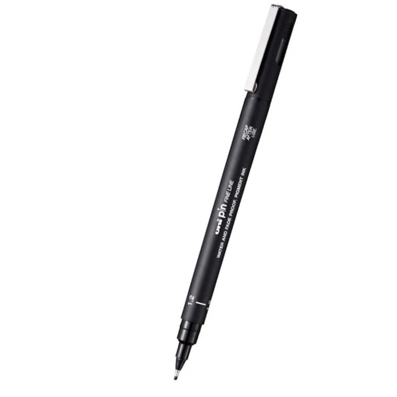 Капиллярная ручка Uniball Pin Fine Line, 1.2 мм, черная